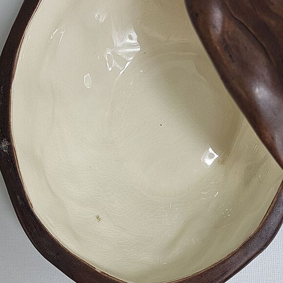 Vintage Ceramic Walnut Dish 70s - Picture 3 of 8